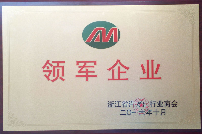 2016年浙江省汽摩配業商會先頭企業